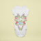 Baby to Toddler Onesie with "I Am God's Child" emblazoned inside floral heart wreath.